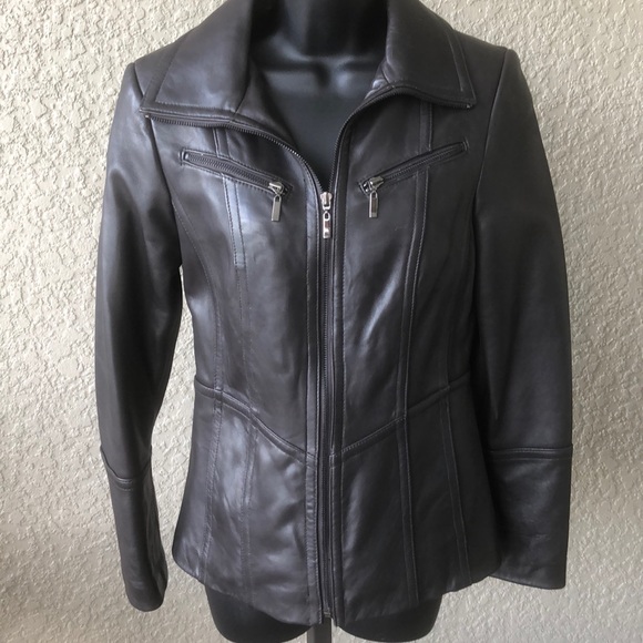 Bromley Collection Jackets & Blazers - Bromley Chocolate Brown Leather jacket